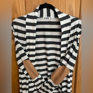 Cardigan with elbow patches